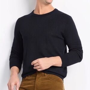 The Commons Double face Contrast Crew neck Sweater